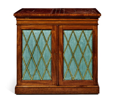 View full screen - View 1 of Lot 591. A Regency Mahogany Folio Cabinet, Circa 1810.
