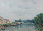 Barques, quai du Pothuis à Pontoise