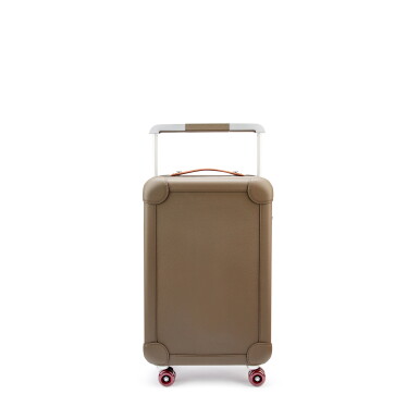 View full screen - View 1 of Lot 7880. Etain and Gold Regate HSS R.M.S. Rolling Mobility Suitcase Aluminum and Steel Hardware, 2022.