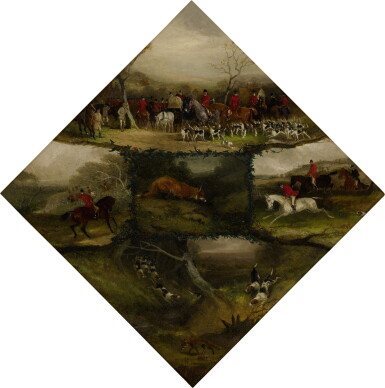 View full screen - View 1 of Lot 44. WILLIAM JOSEPH SHAYER | FOXHUNTING VIGNETTES.