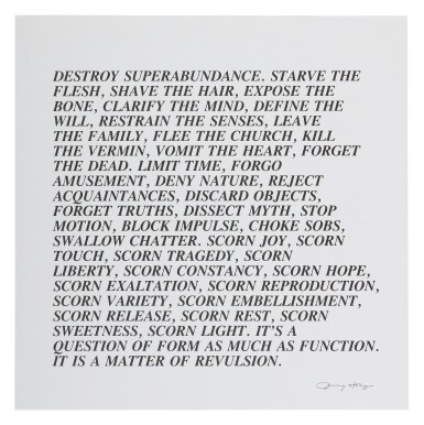 View full screen - View 1 of Lot 10. JENNY HOLZER | INFLAMMATORY ESSAYS.