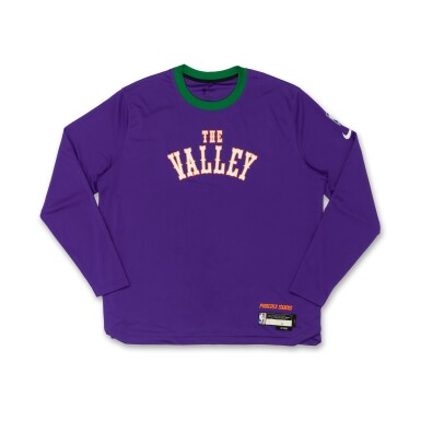 View full screen - View 1 of Lot 169. Mason Plumlee Phoenix Suns 2024-2025 Game Worn City Edition Warmup Top | Matched to 2 Games.