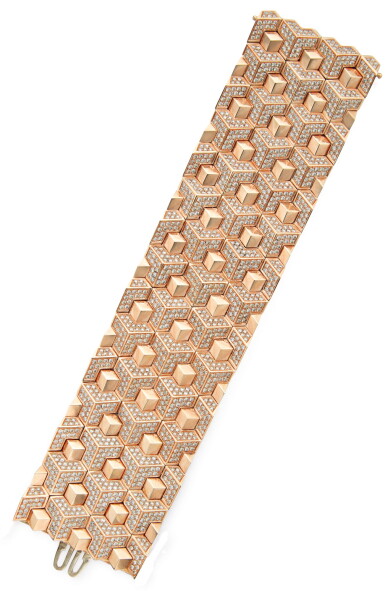 View full screen - View 1 of Lot 377. GOLD AND COLORED DIAMOND 'BRILLANTE' BRACELET, PAOLO COSTAGLI.