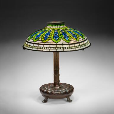 View full screen - View 1 of Lot 52. A Rare "Gentian" Table Lamp.