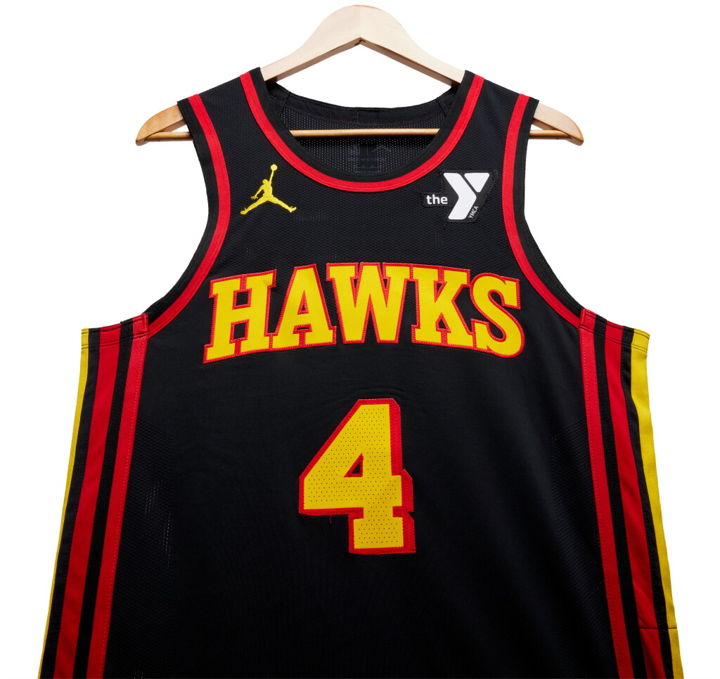 View full screen - View 1 of Lot 38. Kobe Bufkin Atlanta Hawks 2023-2024 Game Worn Statement Edition Jersey .