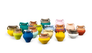 View full screen - View 1 of Lot 109. Colored Vases.