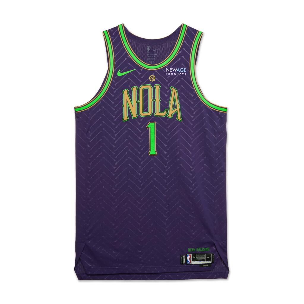 View full screen - View 1 of Lot 136. Zion Williamson New Orleans Pelicans 2024-2025 Game Worn City Edition Jersey.