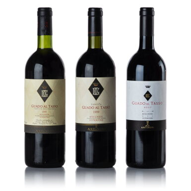 View full screen - View 1 of Lot 472. Guado al Tasso 1995/1999/2007 (3 BT).