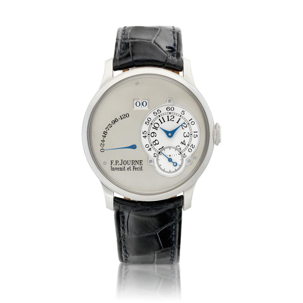 View full screen - View 1 of Lot 2085. Octa Réserve de Marche | A platinum wristwatch with date, power reserve indication and brass movement, Circa 2002 | Octa Réserve de Marche | 鉑金腕錶,備日期、動力儲備顯示及銅製機芯,約2002年製.