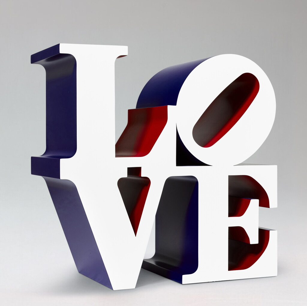View full screen - View 1 of Lot 129. Robert Indiana 羅伯特 · 印第安納 | The American LOVE (White Blue Red) 美國之愛(白、藍、紅).