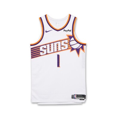 View full screen - View 1 of Lot 8. Devin Booker Phoenix Suns 2025-2026 Game Worn Association Edition Jersey | 31 Points.
