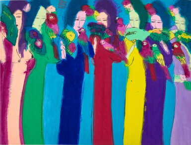 View full screen - View 1 of Lot 1015. Walasse Ting 丁雄泉 | Seven Beauties 七美圖.