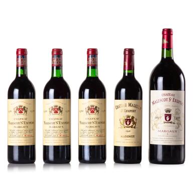 View full screen - View 1 of Lot 429. Château Malescot St. Exupéry 1990/1997/1998 (1 MAG, 4 BT).
