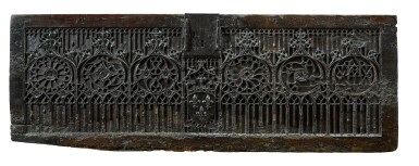 View full screen - View 1 of Lot 11. A French carved walnut panel, 16th century.