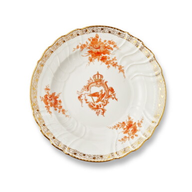 View full screen - View 1 of Lot 1221. Twenty-Four Berlin (K.P.M.) Dinner Plates from 'The Neuozier Service' of Emperor Wilhelm II of Prussia, 1891-1913.
