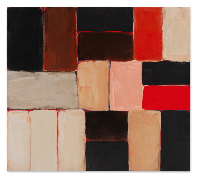 View full screen - View 1 of Lot 45. Barcelona Red Black Wall.