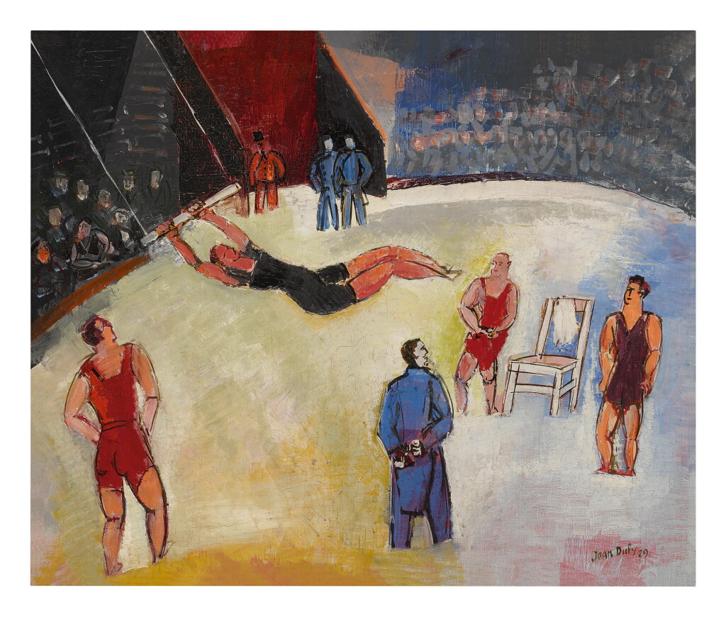 View full screen - View 1 of Lot 37. JEAN DUFY | LES TRAPÉZISTES.
