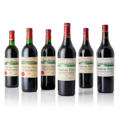 View full screen - View 1 of Lot 9020. Château Pavie "Vertical" (6 BT).