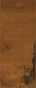 (傳) 馬遠 寒竹幽禽|Attributed to Ma Yuan, Winter Bamboo and Birds