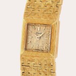 A yellow gold bracelet watch | Circa 1960