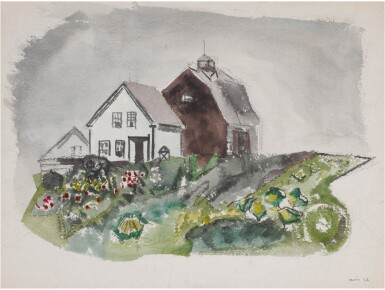 View full screen - View 1 of Lot 2. Farm House with Barn, Stonington, Maine.