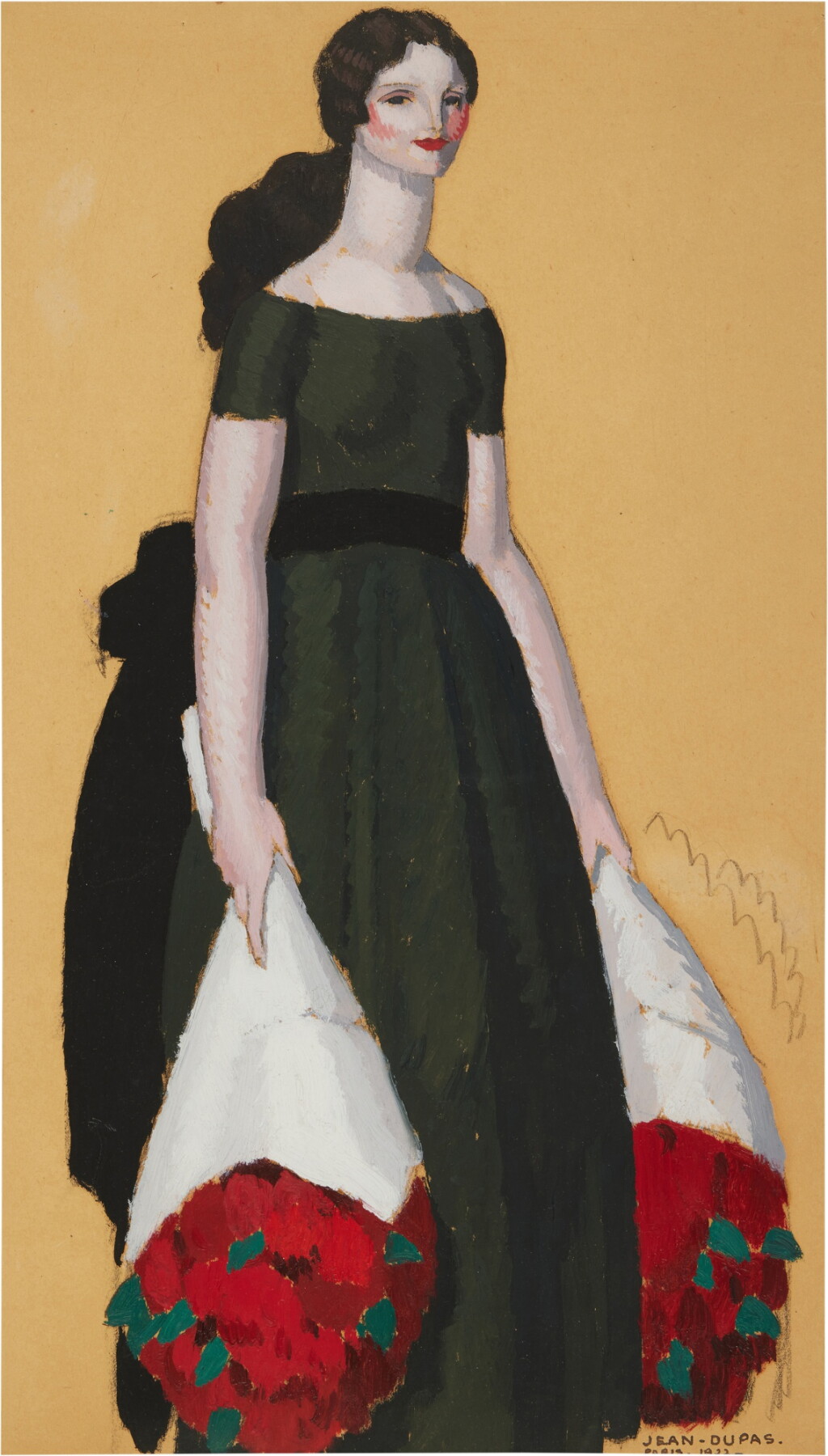 View full screen - View 1 of Lot 108. Untitled (Woman with Flowers).