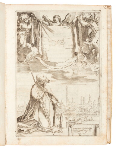 View full screen - View 1 of Lot 196. Paleotti, Esplicatione del sacro lenzuolo ove fu involto il Signore, Bologna, 1599, limp vellum.