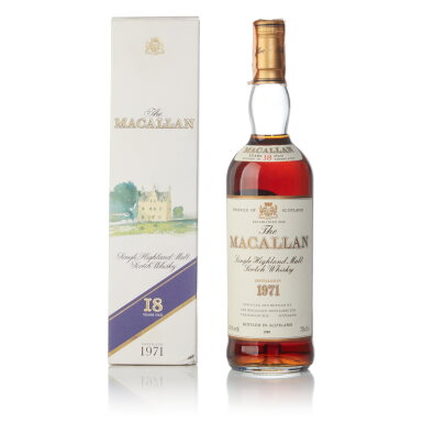 View full screen - View 1 of Lot 19. The Macallan 18 Year Old Sherry Oak 43.0 abv 1971 (1 Bottle 75cl).