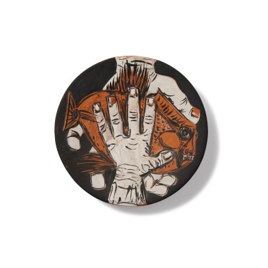 View full screen - View 1 of Lot 5. Mains au poisson (Alain Ramié 216).