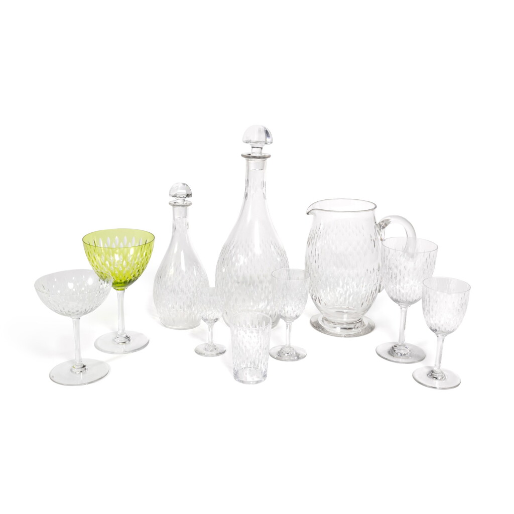 View full screen - View 1 of Lot 53. A BACCARAT CUT-GLASS 'PARIS' PATTERN PART TABLE SERVICE, 20TH CENTURY .