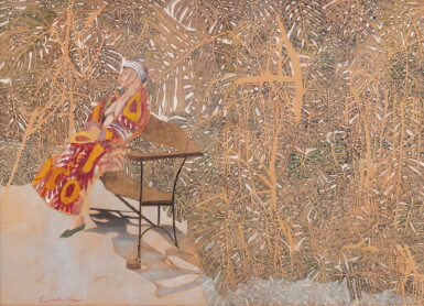 View full screen - View 1 of Lot 43. Sans Titre (Lilette dans l'atelier).