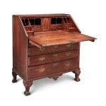 Very Rare Queen Anne Walnut 'Octorara' Slant-Front Desk, Chester County, Pennsylvania or Frederick County, Maryland, Circa 1745