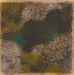 AUGUSTO GIACOMETTI | QUADRATISCHE FARBSTUDIE MIT SCHWARZER FORM
