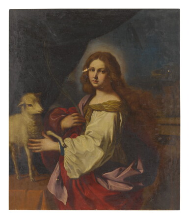 View full screen - View 1 of Lot 14. ATTRIBUTED TO CESARE GENNARI | SAINT AGNES.