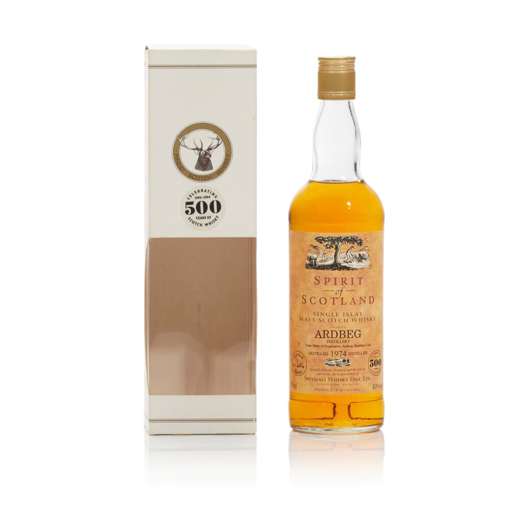 View full screen - View 1 of Lot 141. Ardbeg Gordon & MacPhail Spirit Of Scotland 40.0 abv 1974 (1 BT70).
