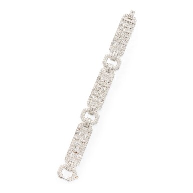 View full screen - View 1 of Lot 201. DIAMOND BRACELET.