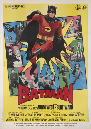 Voir en plein écran - Voir 1 du lot 73. Batman (1966), poster, Italian.