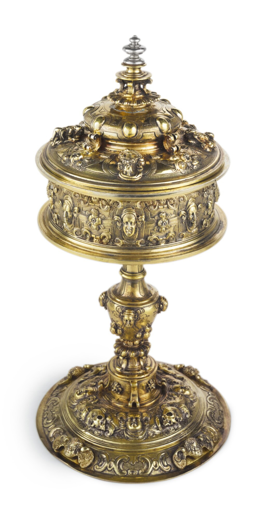 View full screen - View 1 of Lot 37. A Silver-Gilt Ciborium and Cover, Spanish or Spanish Colonial, Second Half 16th Century.