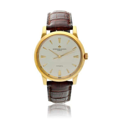 View full screen - View 1 of Lot 111. Reference 6038 200 Year Anniversary A yellow gold automatic wristwatch, Circa 1955.