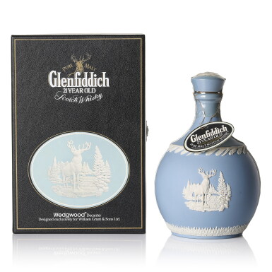 View full screen - View 1 of Lot 3296. Glenfiddich 21 Year Old Wedgwood Decanter 43.0 abv NV (1 BT70).