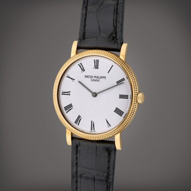 View full screen - View 1 of Lot 219. Reference 5120J-001 Calatrava | A yellow gold automatic wristwatch, Circa 2020.