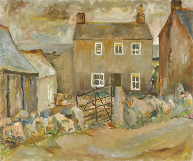 View full screen - View 1 of Lot 195. Untitled (Cottages and Iron Gate).