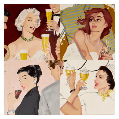 View full screen - View 1 of Lot 36. Women, Drinking (Green Necklace).