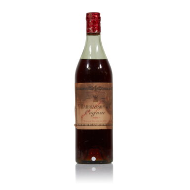 View full screen - View 1 of Lot 167. N. Barriasson & Co. Grande Champagne Cognac 1918 (1 BT).
