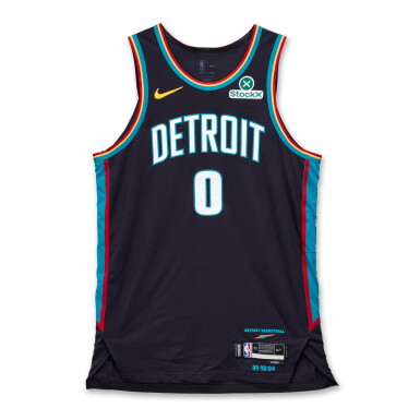 View full screen - View 1 of Lot 18. Jalen Duren Detroit Pistons 2025-2026 Game Issued City Edition Jersey .