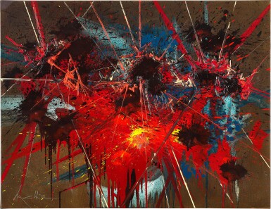 View full screen - View 1 of Lot 1039. Georges Mathieu 喬治・馬修 | Songes vagabonds 翺翔之夢.