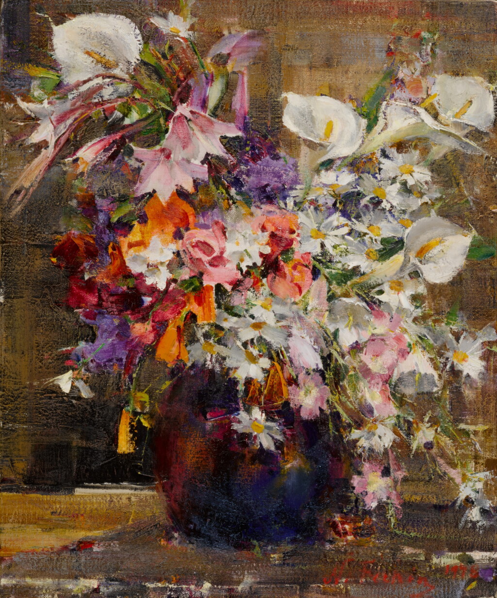 View full screen - View 1 of Lot 19. Floral with Daisies.