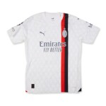Davide Calabria 2023 AC Milan 'Champions League' Match Worn Shirt