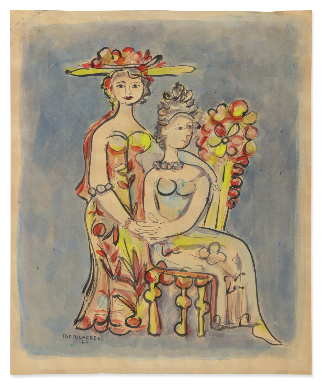 View full screen - View 1 of Lot 66. RENÉ PORTOCARRERO | CERRO LADIES .