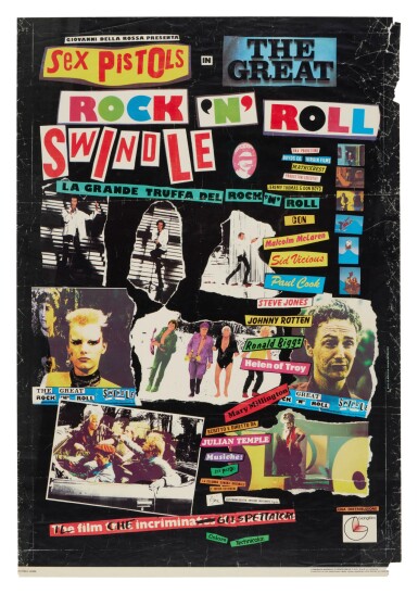 View full screen - View 1 of Lot 103. Sex Pistols | The Great Rock ‘n’ Roll Swindle promotional poster, 1980.